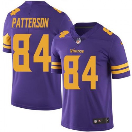 Vikings #84 Cordarrelle Patterson Purple Youth Stitched NFL Limited Rush Jersey