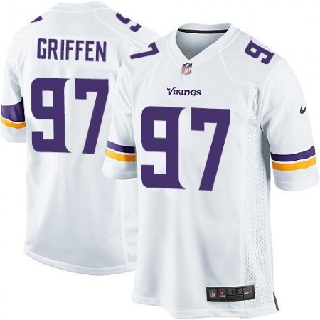 Vikings #97 Everson Griffen White Youth Stitched NFL Elite Jersey