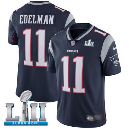 Youth New England Patriots #11 Julian Edelman Navy Vapor Untouchable Limited Stitched NFL Jersey