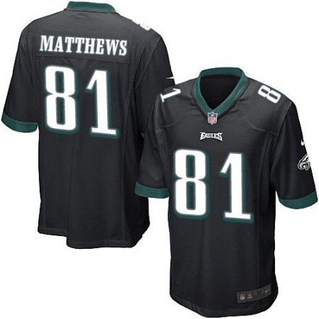 Eagles #81 Jordan Matthews Black Alternate Youth Stitched NFL New Elite Jersey