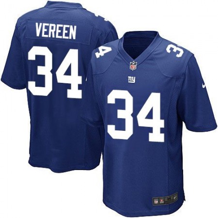 Giants #34 Shane Vereen Royal Blue Team Color Youth Stitched NFL Elite Jersey