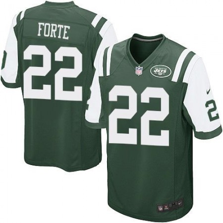 Jets #22 Matt Forte Green Team Color Youth Stitched NFL Elite Jersey