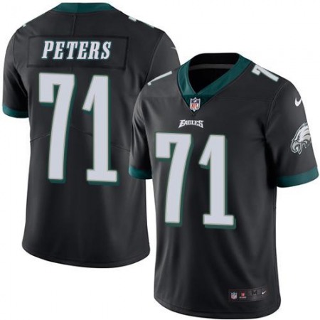 Eagles #71 Jason Peters Black Youth Stitched NFL Limited Rush Jersey