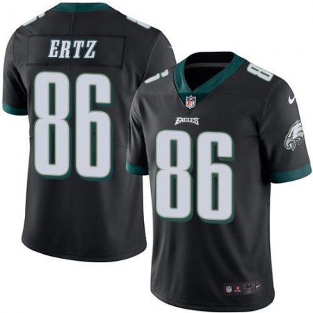 Eagles #86 Zach Ertz Black Youth Stitched NFL Limited Rush Jersey