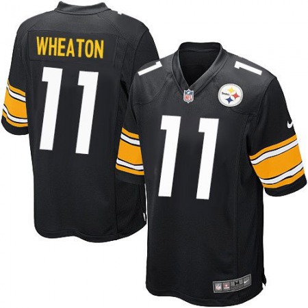 Steelers #11 Markus Wheaton Black Team Color Youth Stitched NFL Elite Jersey