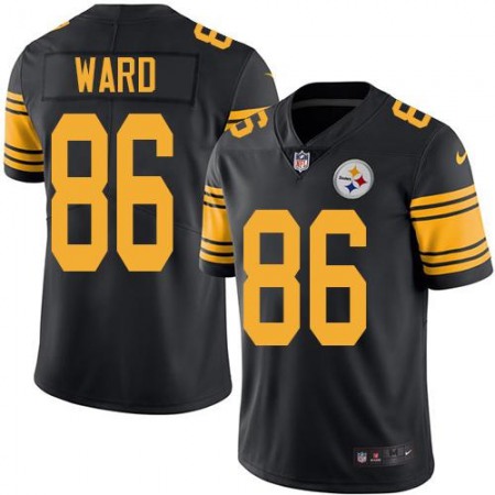 Steelers #86 Hines Ward Black Youth Stitched NFL Limited Rush Jersey