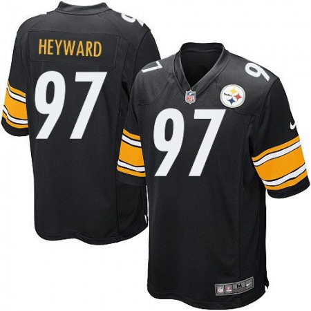 Steelers #97 Cameron Heyward Black Team Color Youth Stitched NFL Elite Jersey