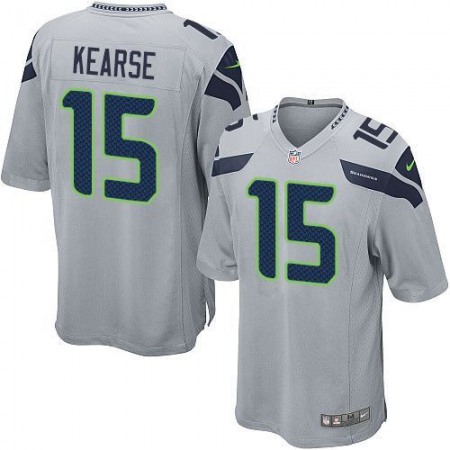 Seahawks #15 Jermaine Kearse Grey Alternate Youth Stitched NFL Elite Jersey