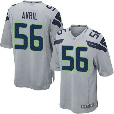 Seahawks #56 Cliff Avril Grey Alternate Youth Stitched NFL Elite Jersey