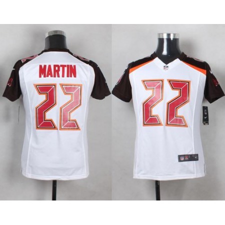Buccaneers #22 Doug Martin White Youth Stitched NFL New Elite Jersey