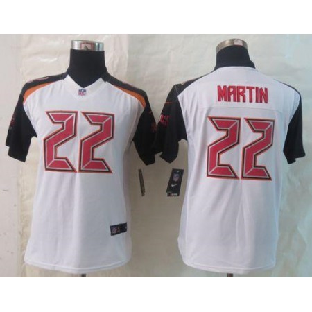 Buccaneers #22 Doug Martin White Youth Stitched NFL New Limited Jersey