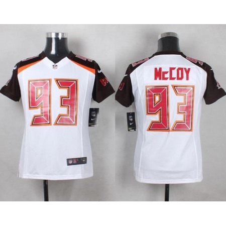 Buccaneers #93 Gerald McCoy White Youth Stitched NFL New Elite Jersey