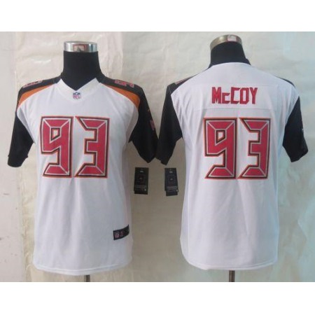 Buccaneers #93 Gerald McCoy White Youth Stitched NFL New Limited Jersey
