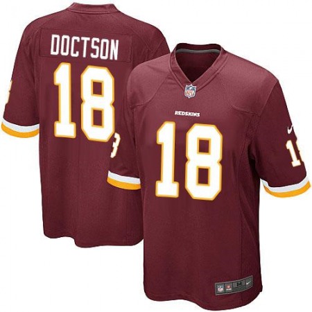 Redskins #18 Josh Doctson Burgundy Red Team Color Youth Stitched NFL Elite Jersey