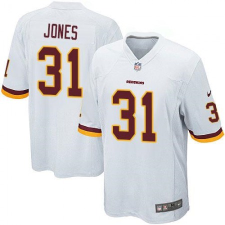 Redskins #31 Matt Jones White Youth Stitched NFL Elite Jersey