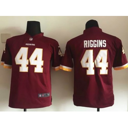 Redskins #44 John Riggins Burgundy Red Team Color Youth Stitched NFL Elite Jersey
