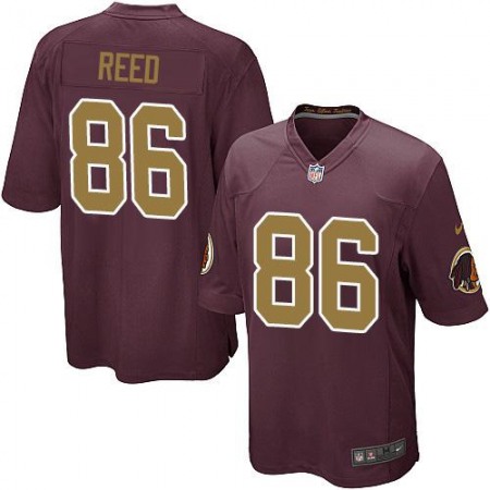 Redskins #86 Jordan Reed Burgundy Red Alternate Youth Stitched NFL Elite Jersey