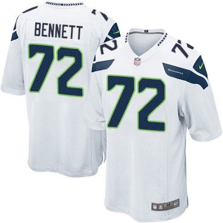 Seahawks #72 Michael Bennett White Youth Stitched NFL Elite Jersey