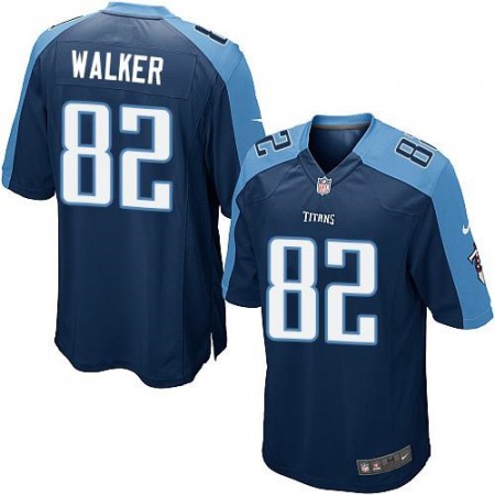 Titans #82 Delanie Walker Navy Blue Alternate Youth Stitched NFL Elite Jersey