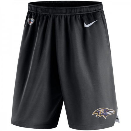 Men's Baltimore Ravens Black Knit Performance Shorts