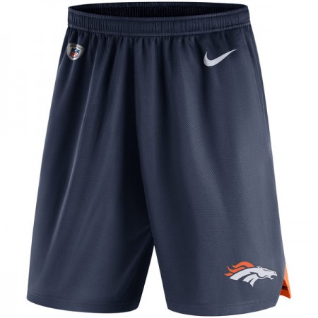 Men's Denver Broncos Navy Knit Performance Shorts