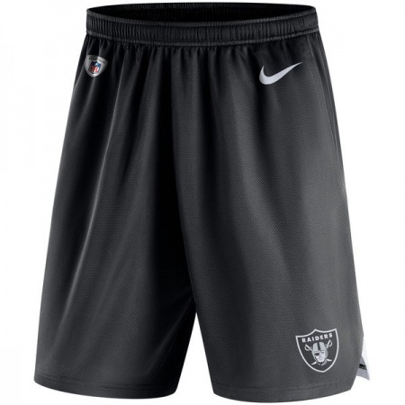 Men's Oakland Raiders Black Knit Performance Shorts