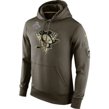 Men's Pittsburgh Penguins Salute To Service 2016 Stanley Cup Champions NHL Hoodie
