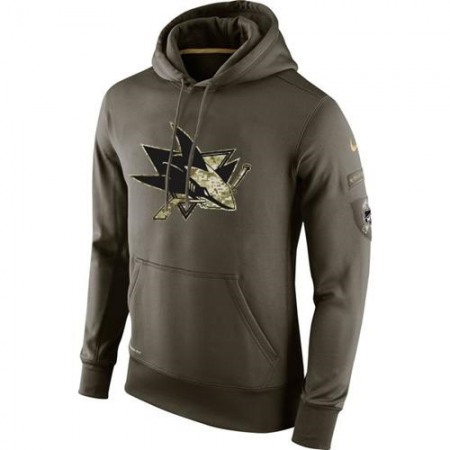 Men's San Jose Sharks Salute To Service NHL Hoodie