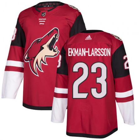 Men's Arizona Coyotes #23 Oliver Ekman-Larsson Burgundy Red 2018 Season Home Stitched NHL Jersey