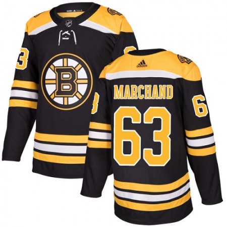 Men's Boston Bruins #63 Brad Marchand Black Stitched NHL Jersey