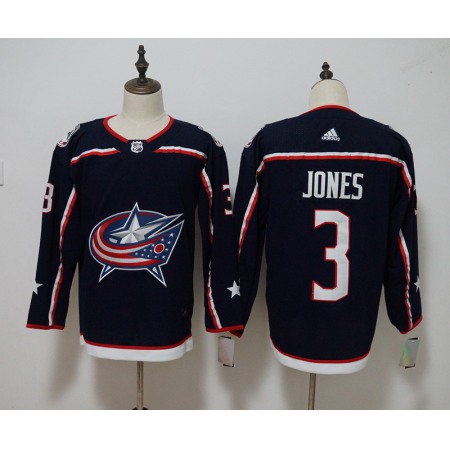 Men's Columbus Blue Jackets #3 Seth Jones Navy Stitched NHL Jersey