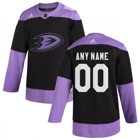 Men's PAnaheim Ducks Black Hockey Fights Cancer Custom Practice NHL Stitched Jersey