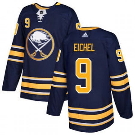 Men's Buffalo Sabres #9 Jack Eichel Navy Stitched NHL Jersey
