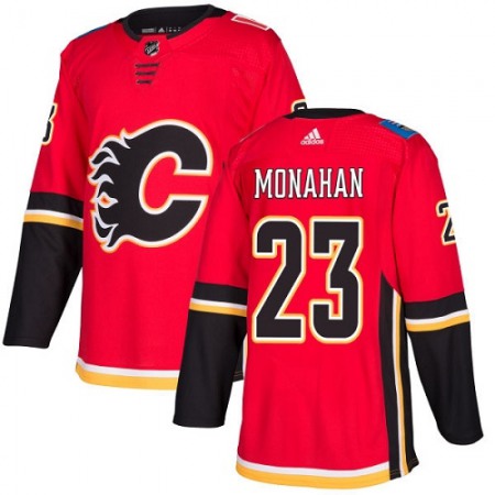 Men's Calgary Flames #23 Sean Monahan Red Stitched NHL Jersey
