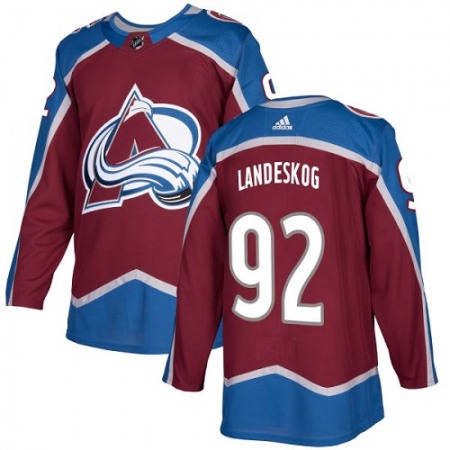 Men's Colorado Avalanche #92 Gabriel Landeskog Burgundy Stitched NHL Jersey