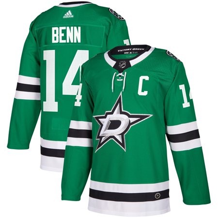 Men's Dallas Stars #14 Jamie Benn Green Stitched NHL Jersey