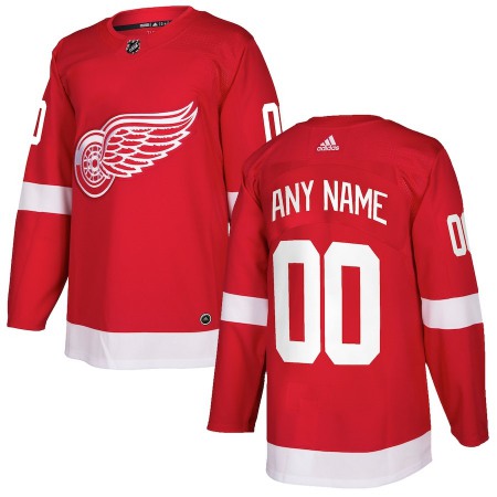 Men's Detroit Red Wings Custom Authentic Red Home Stitched NHL Jersey