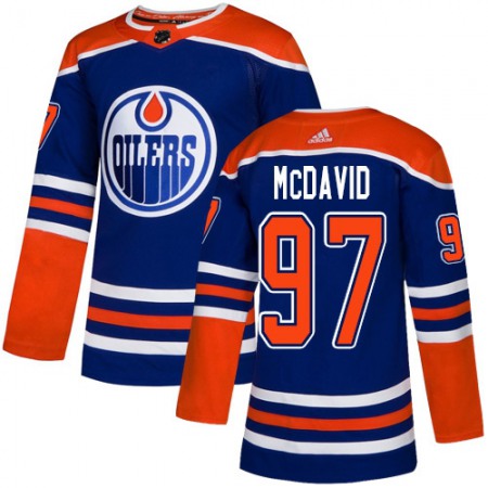 Men's Edmonton Oilers #97 Connor McDavid Royal Blue Stitched NHL Jersey