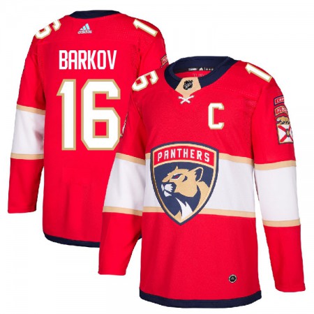 Men's Florida Panthers #16 Aleksander Barkov Red Stitched NHL Jersey