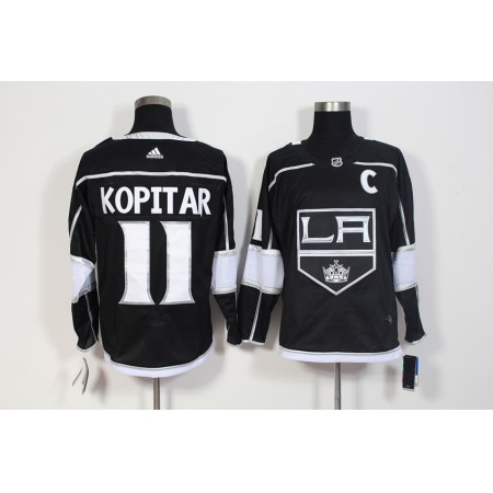 Men's Los Angeles Kings #11 Anze Kopitar Black Stitched NHL Jersey