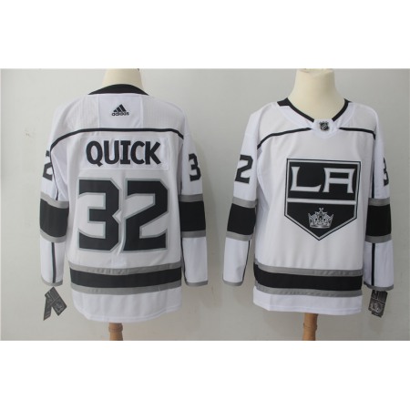 Men's Los Angeles Kings #32 Jonathan Quick White Stitched NHL Jersey