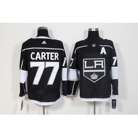 Men's Los Angeles Kings #77 Jeff Carter Black Stitched NHL Jersey