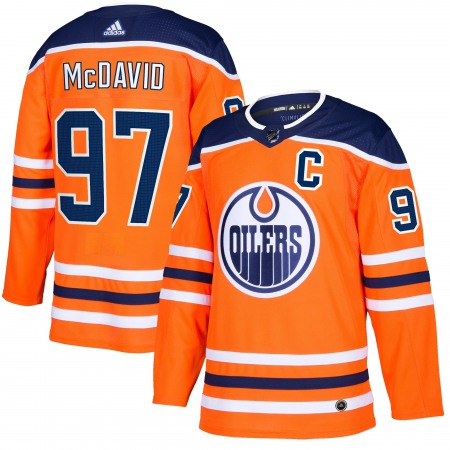 Men's Edmonton Oilers #97 Connor McDavid Orange Stitched NHL Jersey