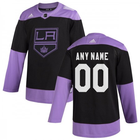 Men's Los Angeles Kings Black Hockey Fights Cancer Custom Practice NHL Stitched Jersey