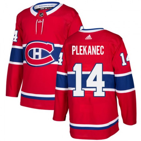 Men's Montreal Canadiens #14 Tomas Plekanec Red Stitched NHL Jersey