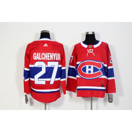 Men's Montreal Canadiens #27 Alex Galchenyuk Red Stitched NHL Jersey