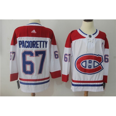 Men's Montreal Canadiens #67 Max Pacioretty White Stitched NHL Jersey