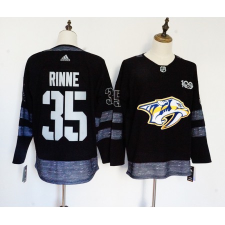 Men's Nashville Predators #35 Viktor Arvidsson Black 1917-2017 100th Anniversary Stitched NHL Jersey