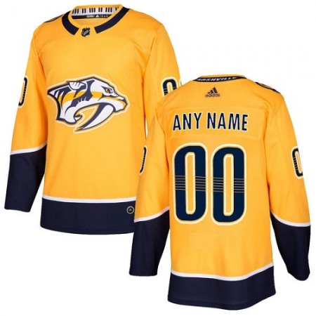 Men's Nashville Predators Personalized Authentic Gold Home Stitched NHL Jersey
