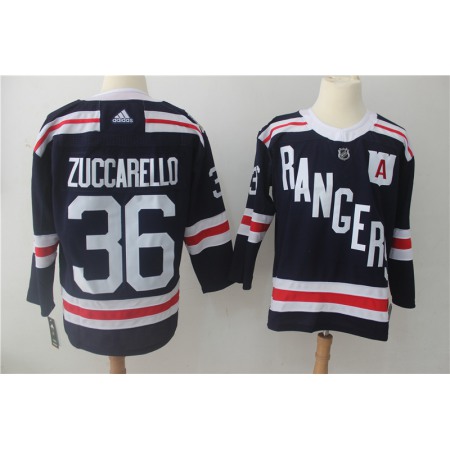 Men's New York Rangers #36 Mats Zuccarello Navy 2018 Winter Classic Authentic Stitched NHL Jersey